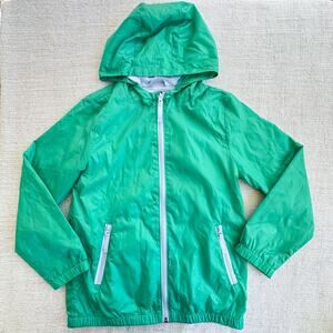 Cat & Jack Girl's Green Windbreaker Jacket EUC M 7/8